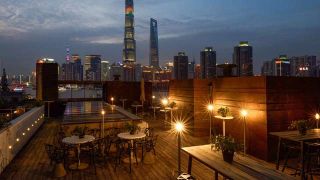 Rooftop bar The Roof at Waterhouse Hotel in Shanghai